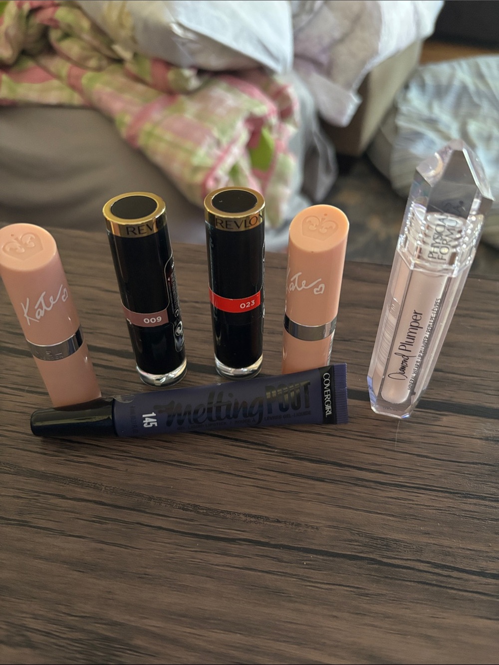 Lipstick/Gloss Lot 2/Revlon, 1/Covergirl, 1/physician formula and 2/Rimmel